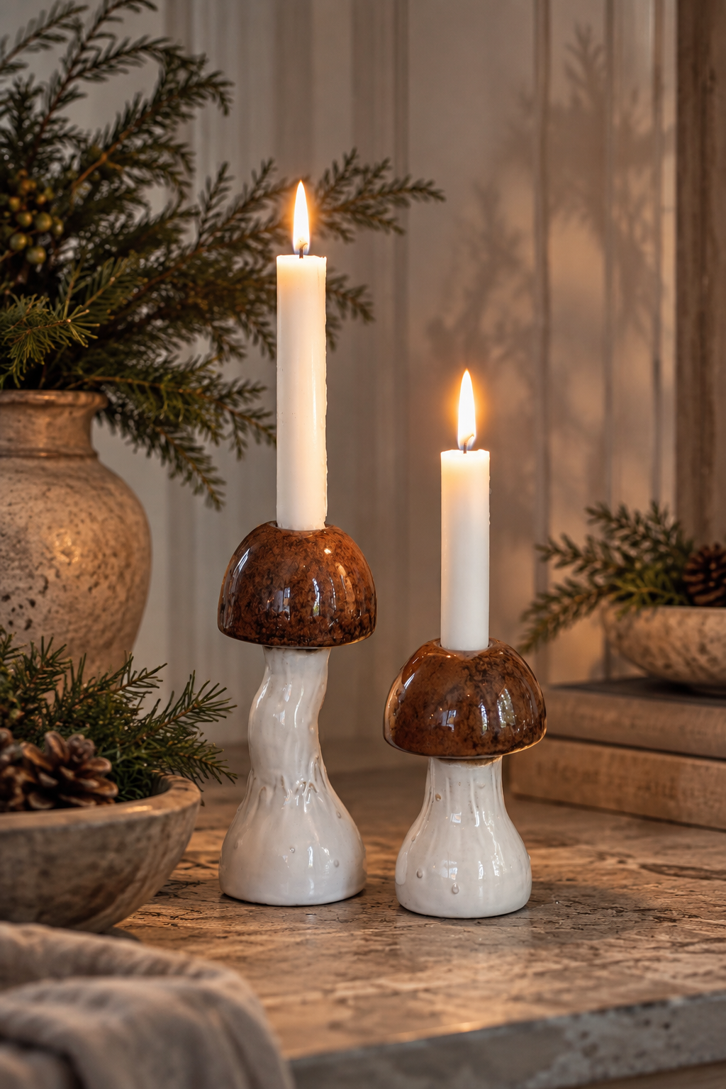Candlestick Mushroom Brown - Small - 2