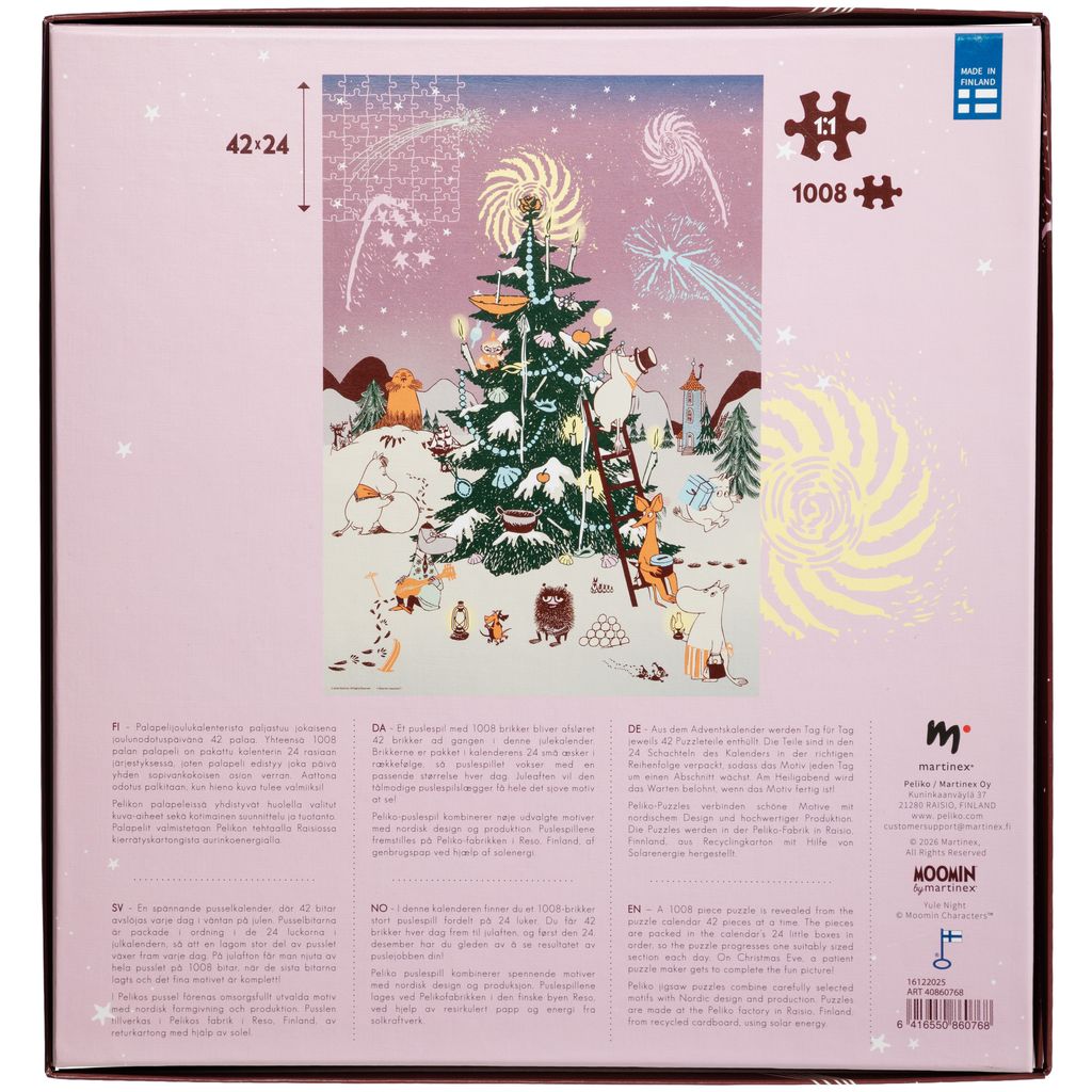 Moomin Pussel Christmas Calendar / Advent Calendar - 1,008 Pieces - 4