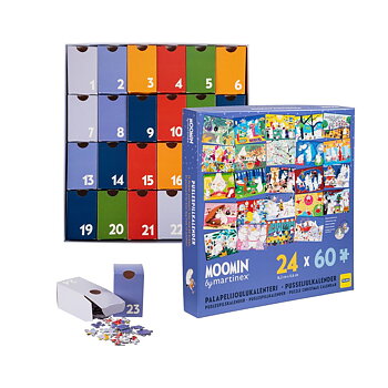 Moomin Pussel Christmas Calendar / Advent Calendar - 24x60 Pieces