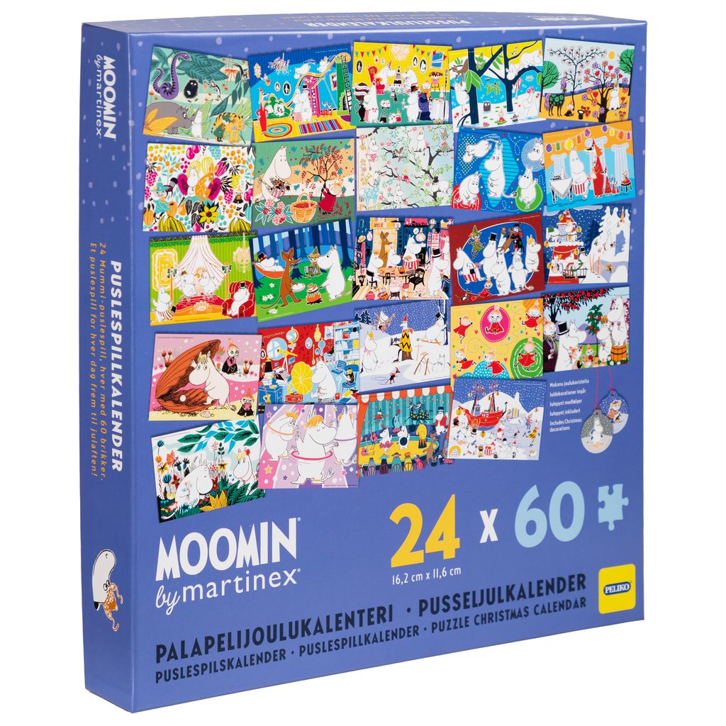 Mumin Pusseljulkalender / Adventskalender - 24x60 Bitar (24 st minipussel)  - 4