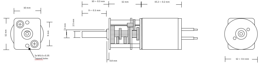 Motor 1215R-1000 (14 RPM) - 3