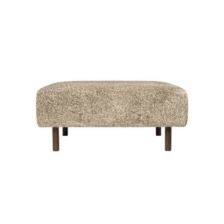 Dase Ottoman Poppy Velvet Butter Ferm Living - 2