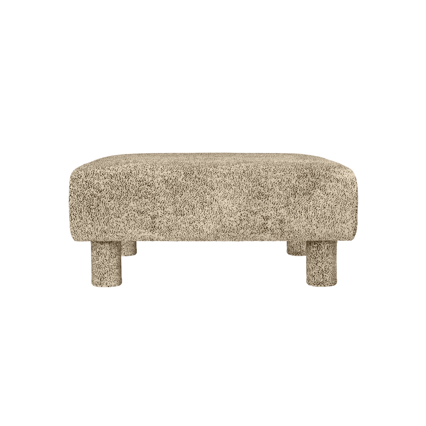 Dase Ottoman Poppy Velvet Butter Ferm Living