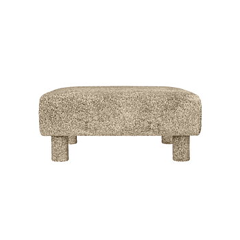 Dase Ottoman Poppy Velvet Butter Ferm Living