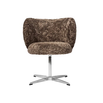 Rico spisestol Swivel Sheepskin Sahara Ferm Living