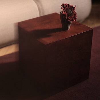 Burl Cube sidebord, mørkbejdset burl, Ferm Living