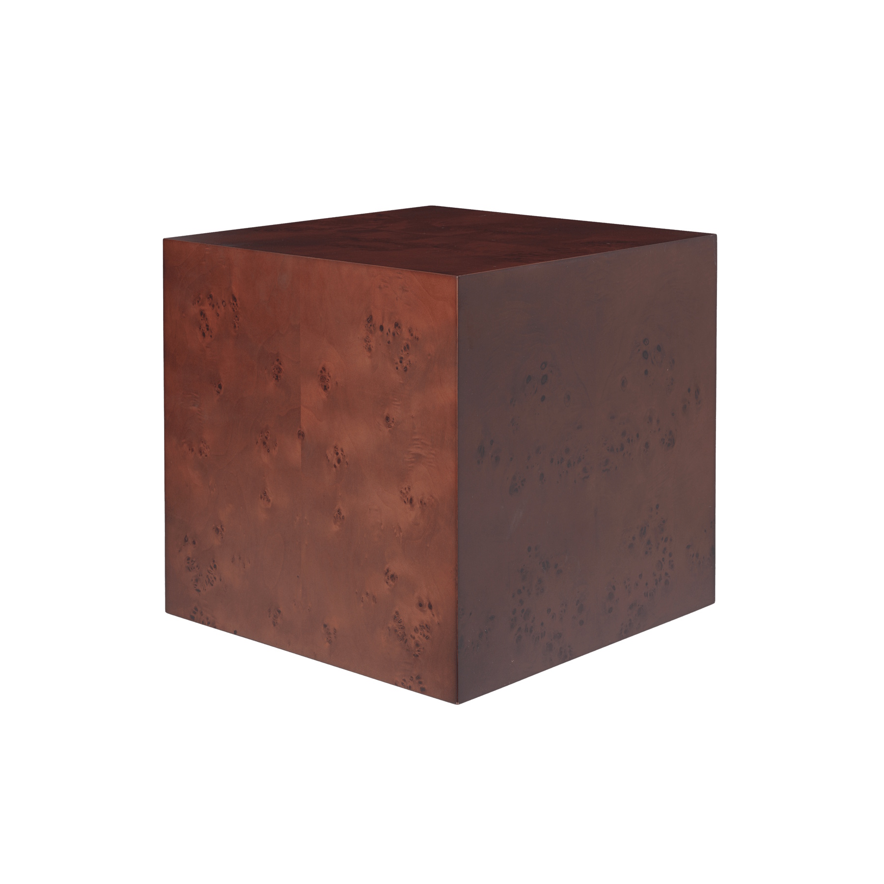 Burl Cube sidebord, mørkbejdset burl, Ferm Living