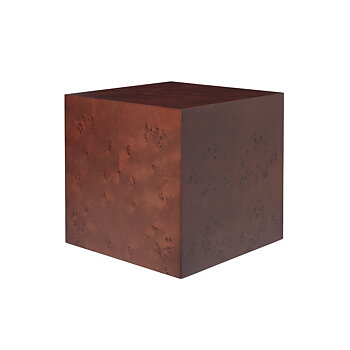 Burl Cube sidebord, mørkbejdset burl, Ferm Living