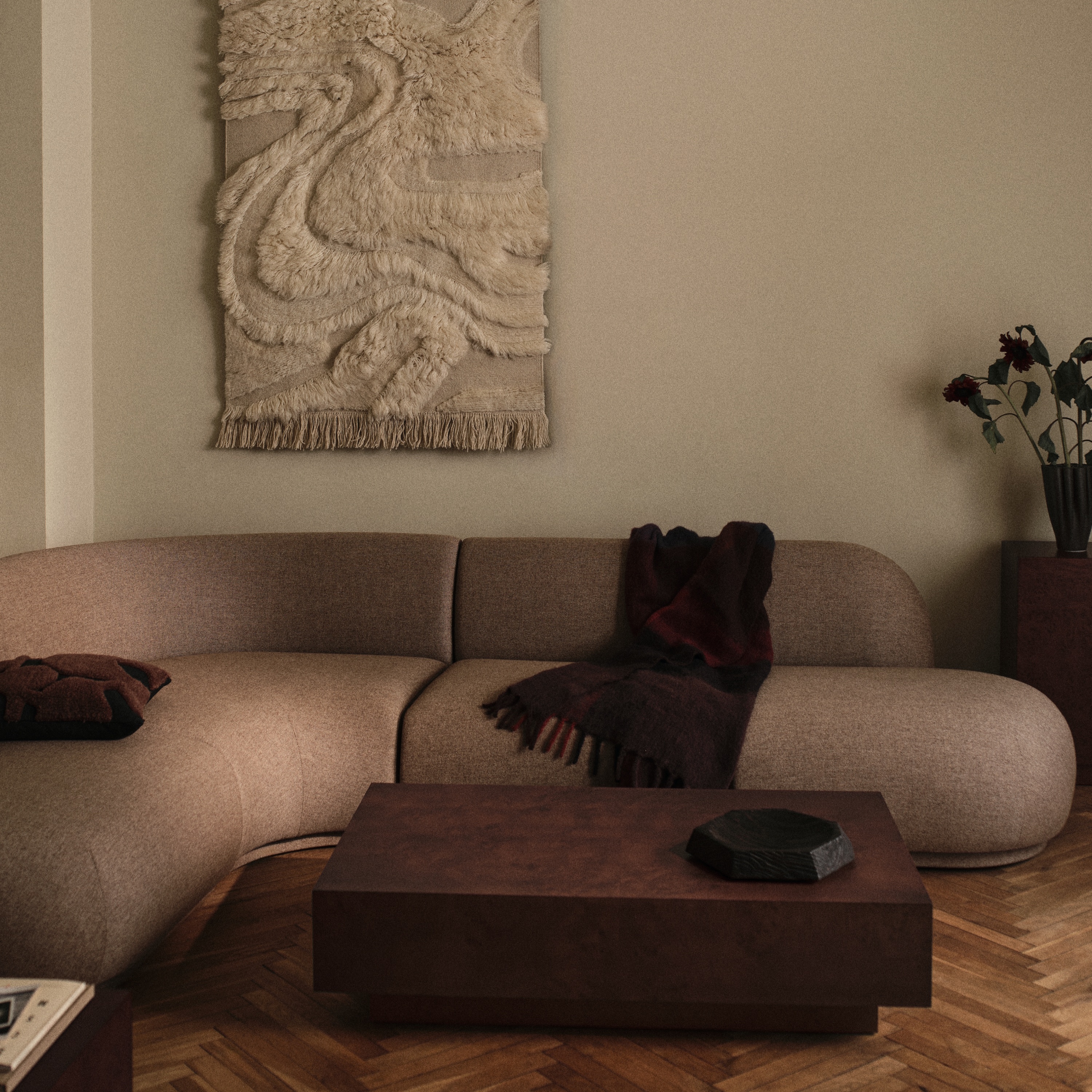 Burl sofabord, mørkbejdset burl Ferm Living - 2