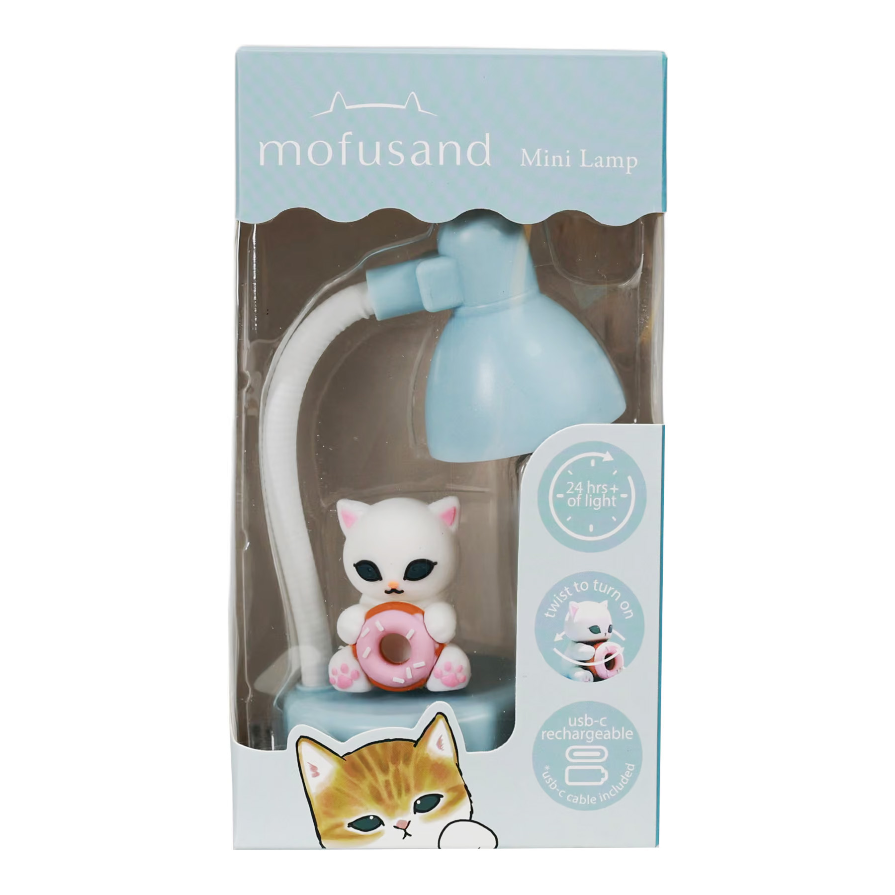 Mofusand Mini LED-lampa med Figur 12 cm - Laddningsbar - 6