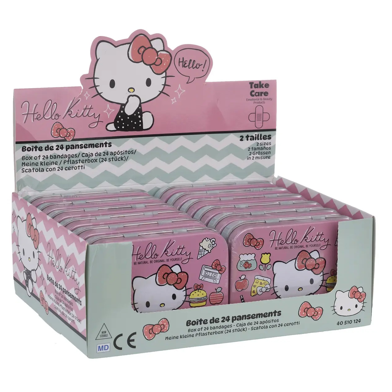 Hello Kitty Plåster i Metallask - 24 st - 2