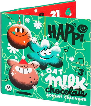 vegansk adventskalender happi chocolate 120g
