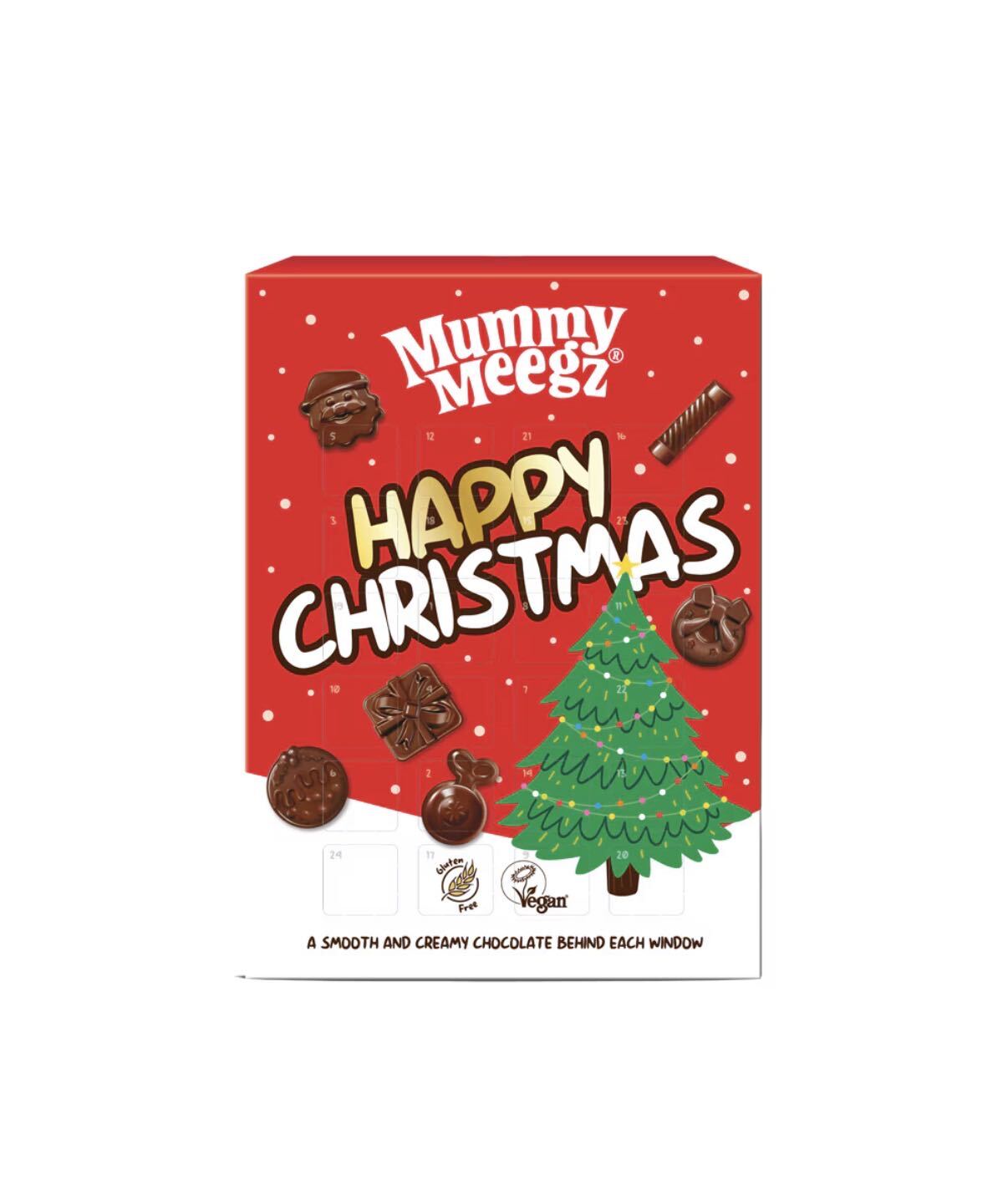 adventskalender vegansk choklad mummy meegz 72g