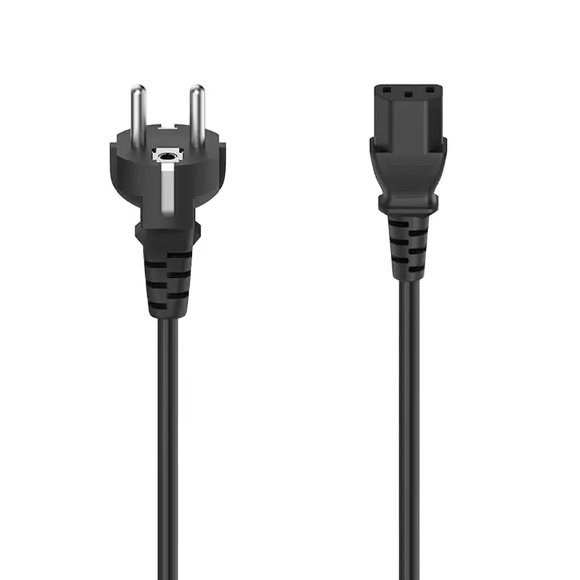 Strömkabel 3-stift Svart 2,5m