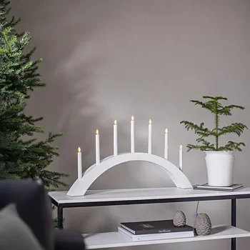 Elljusstake 7 Acca Båge Vit