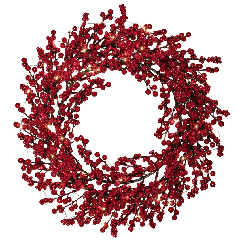 Krans Rosso Ø40cm Röd