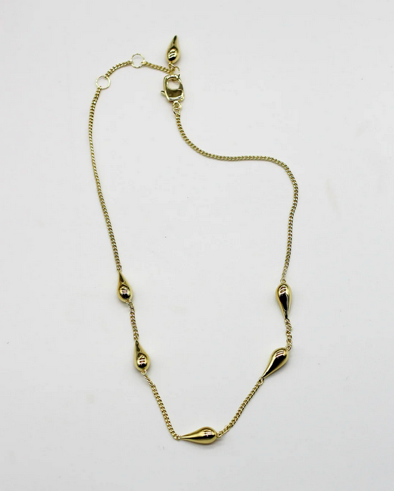 Rainfall Chain Halsband Guld