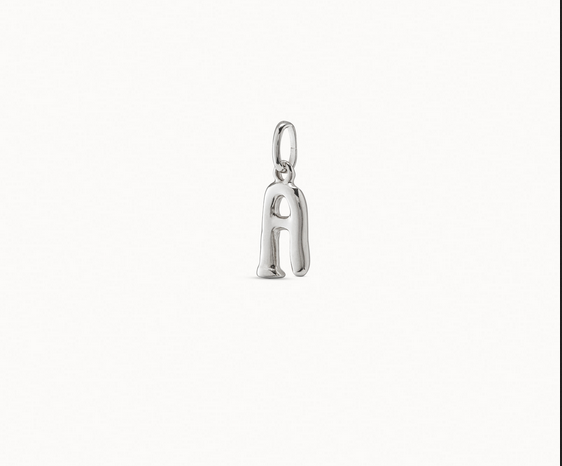 Medium A Initial Berlock - Silver