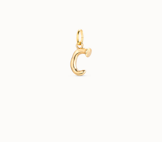 Medium C Initial Berlock - Guld