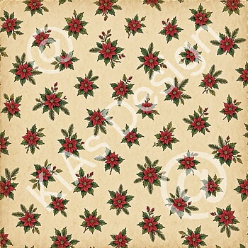 MP KD CC 012 14x14 cm -Traditionella poinsettia 