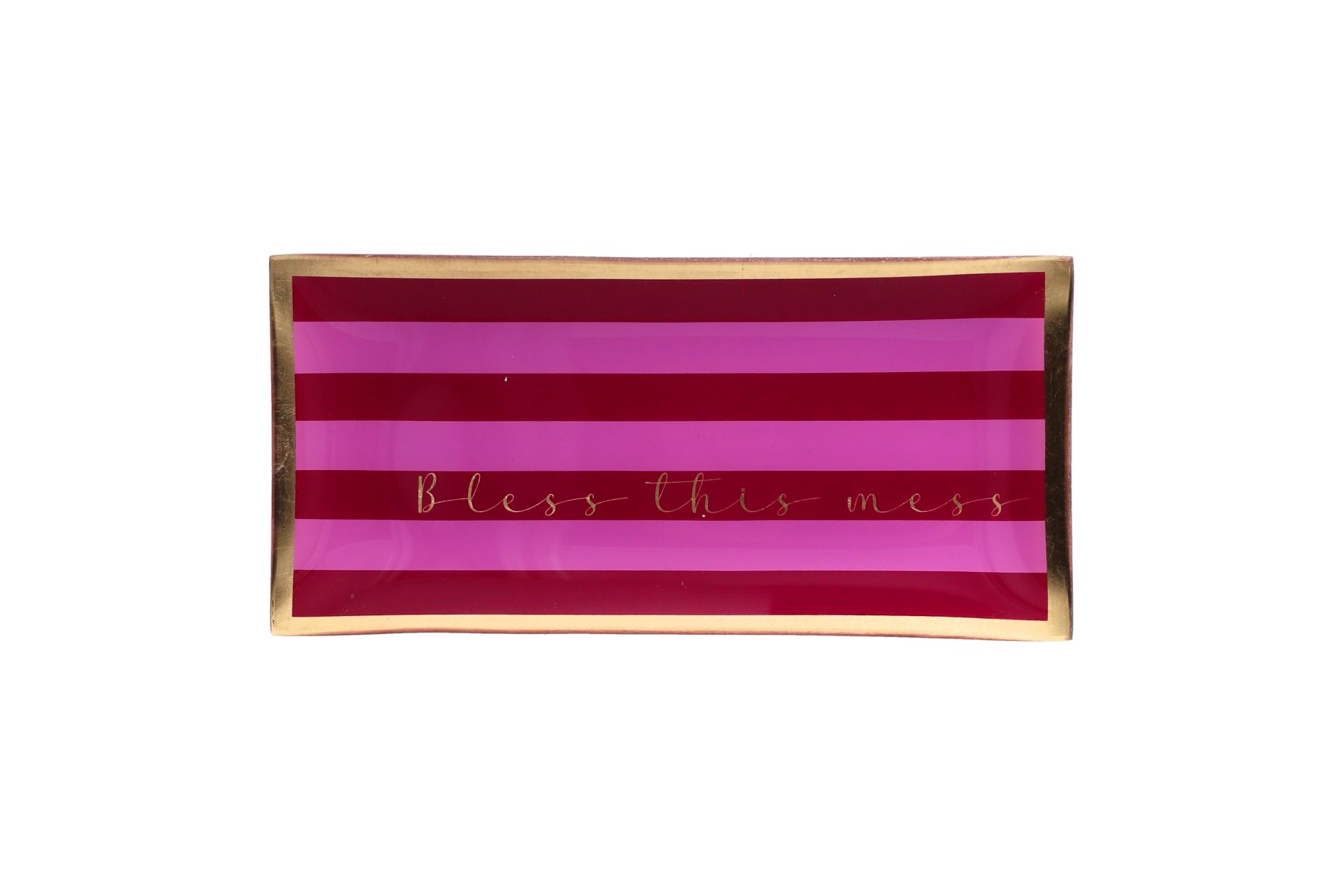 Glass plate "Bless this mess"