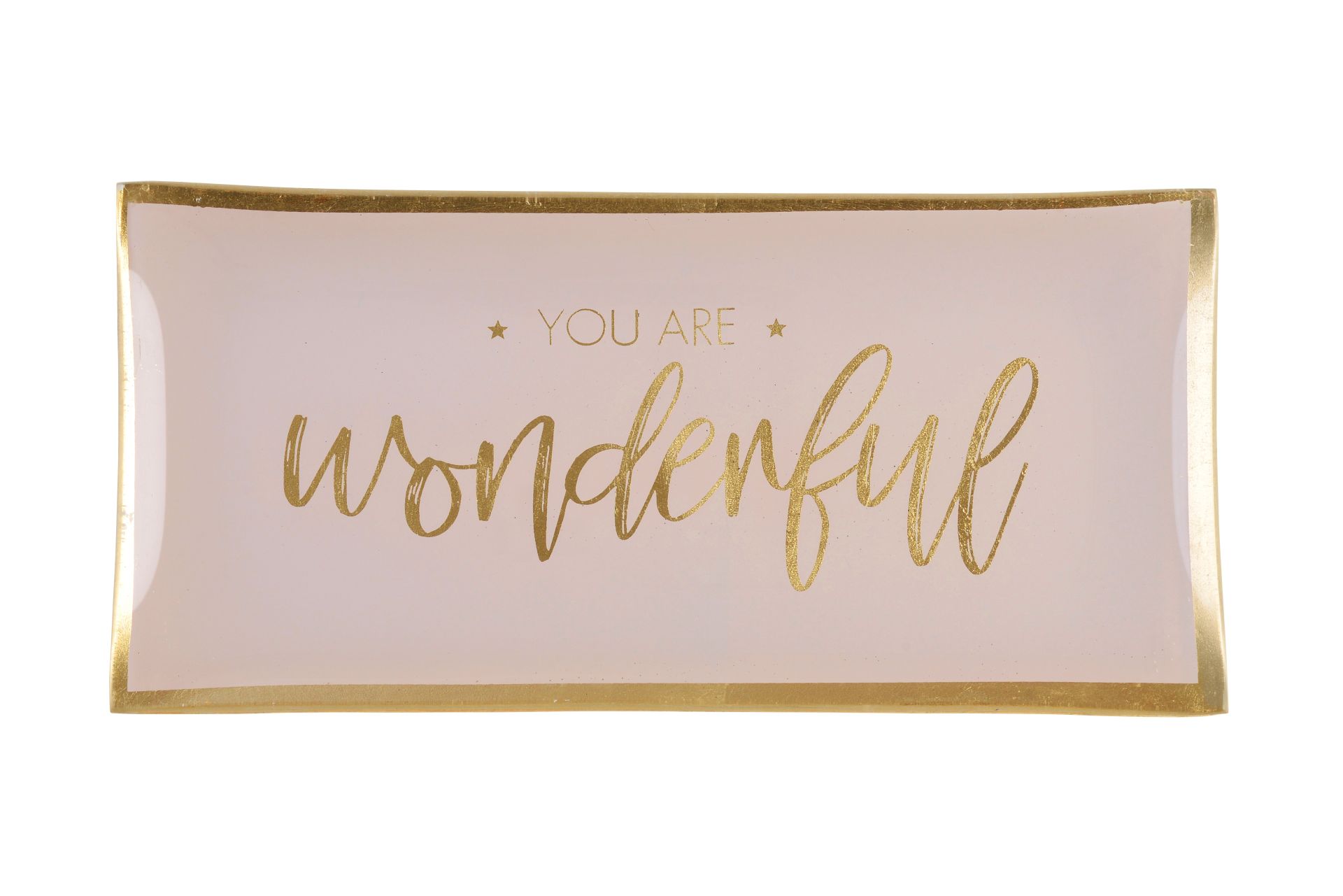 Glass plate "You are wonderful"