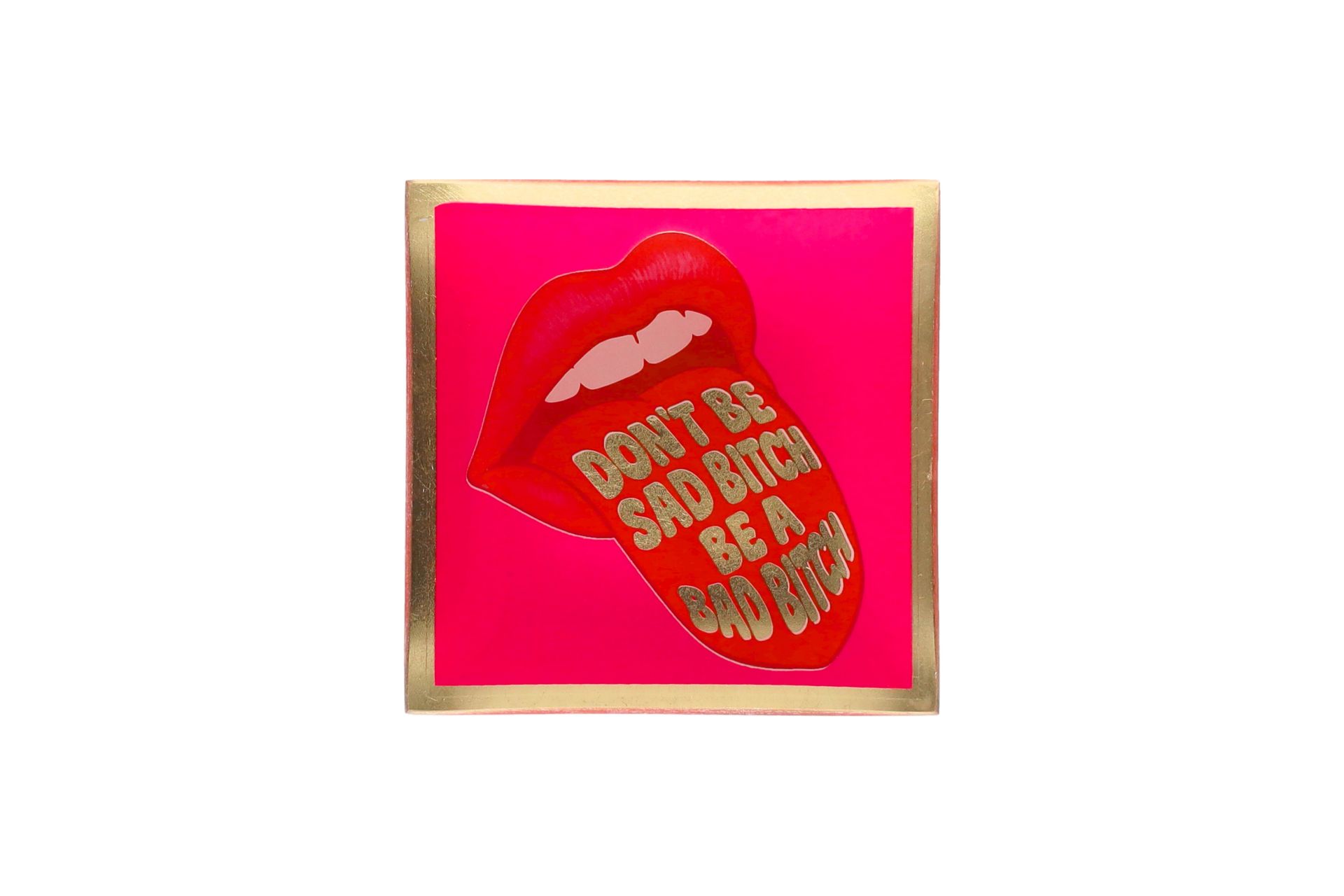Glass plate "Bad bitch"