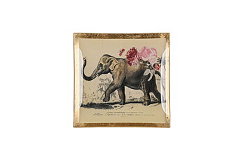 Glass plate "Elephant"