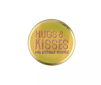 Glass plate "Hugs & Kisses"
