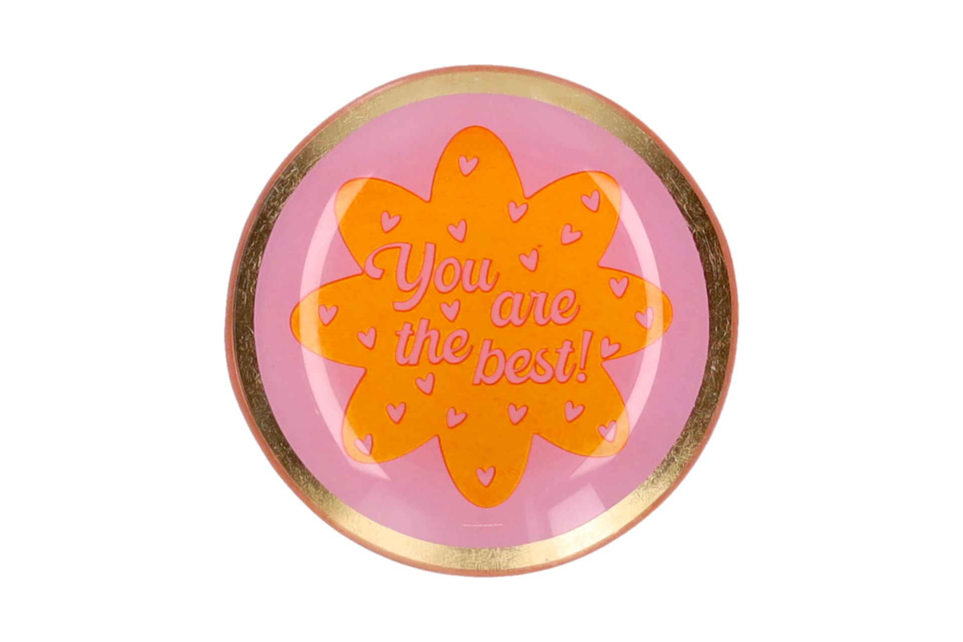 Glass plate "You are the best"