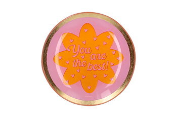 Glass plate "You are the best"