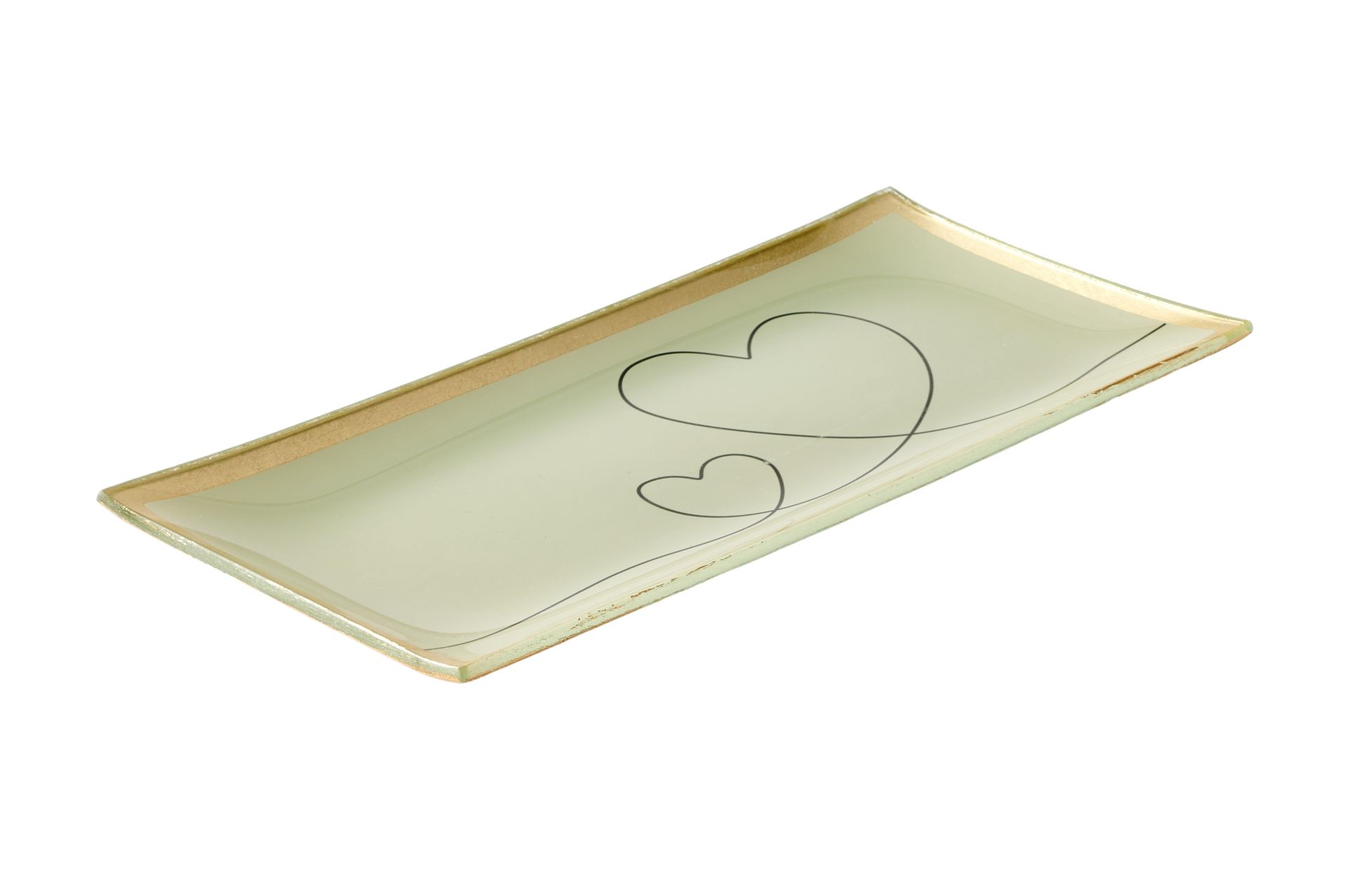 Glass plate "Hearts" - 2
