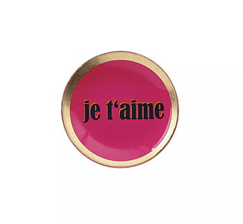 Glass plate "Je t´aime"