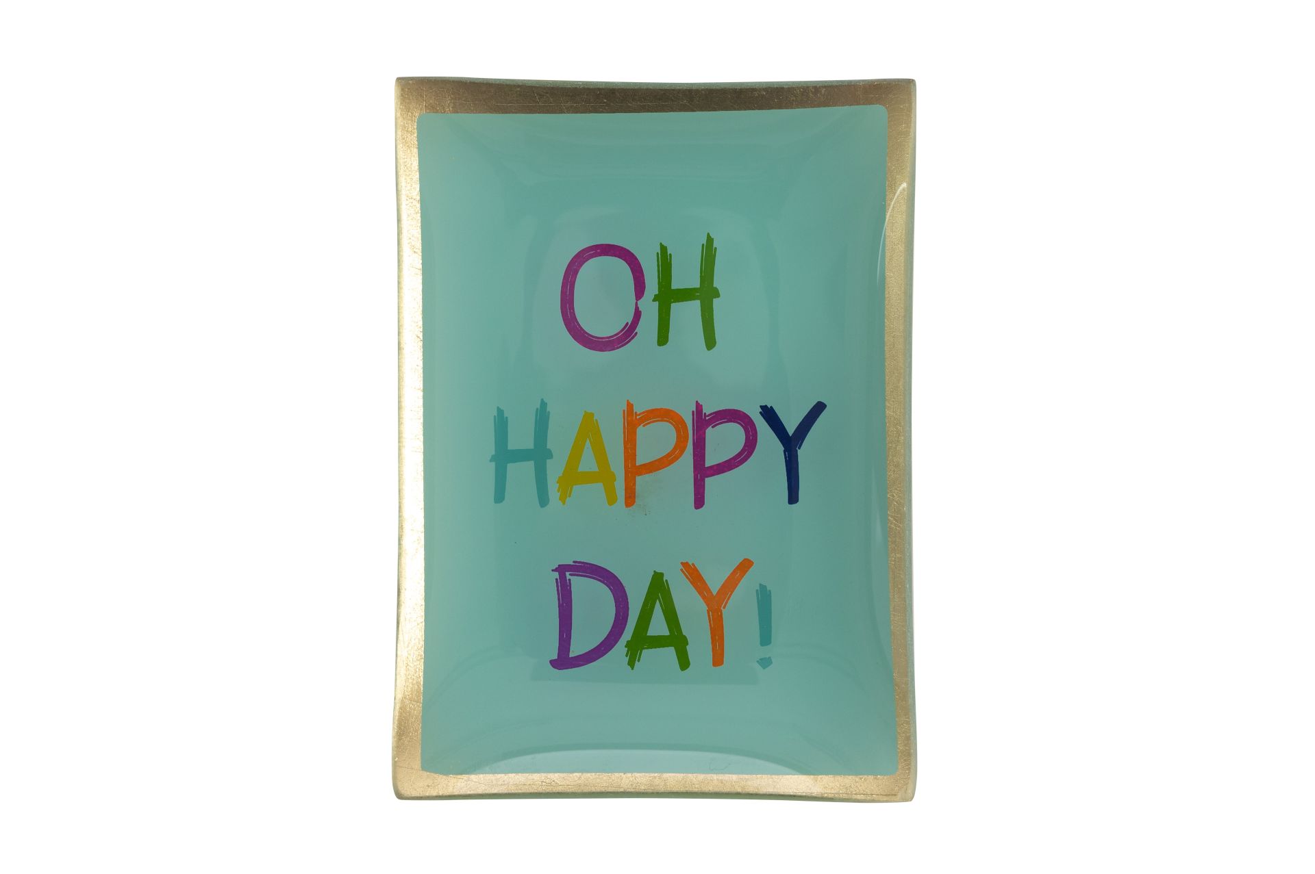 Glass plate "Oh happy day"
