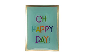 Glass plate "Oh happy day"
