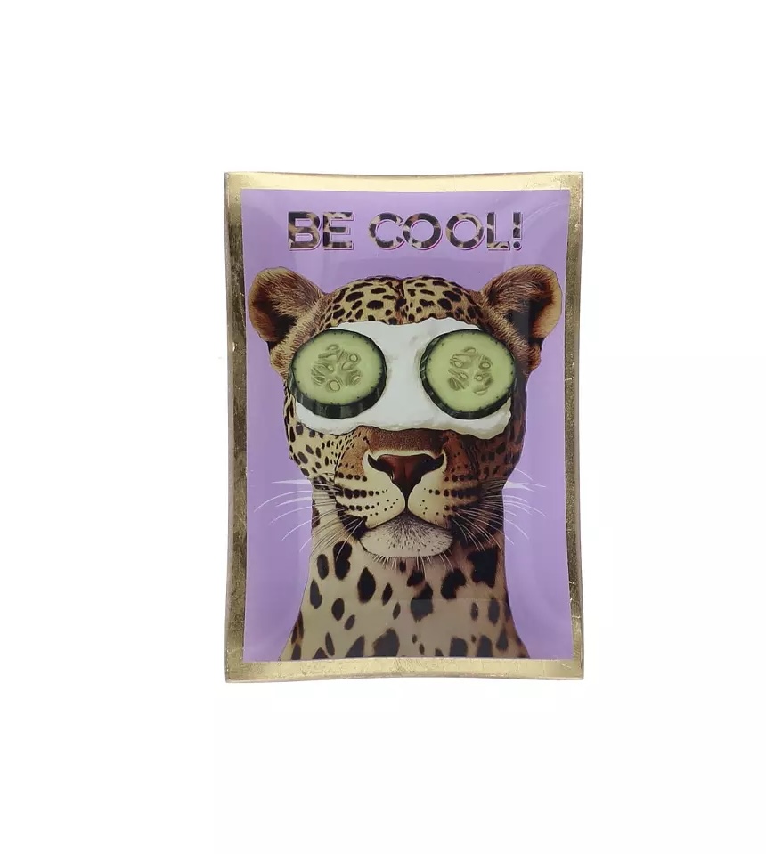 Glass plate "Be Cool"