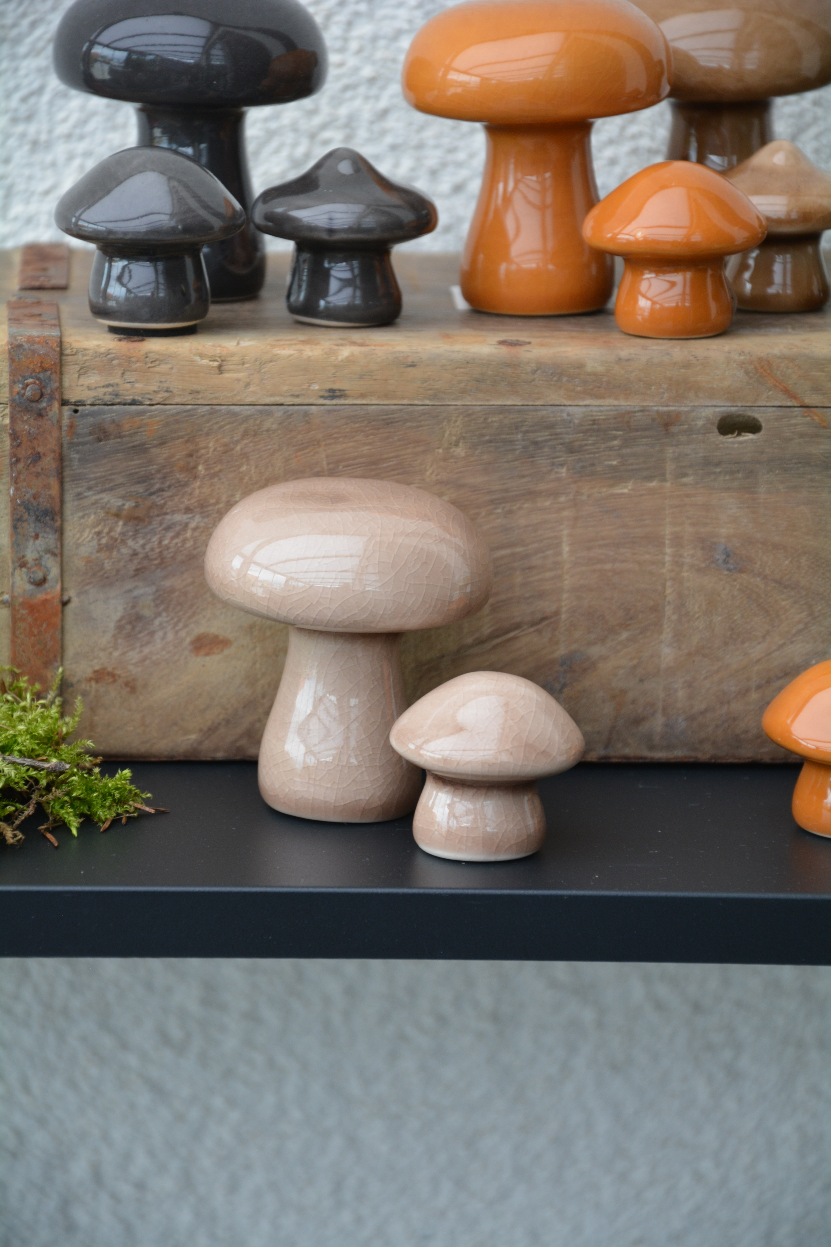 Svamp beige i keramik 7,2 cm