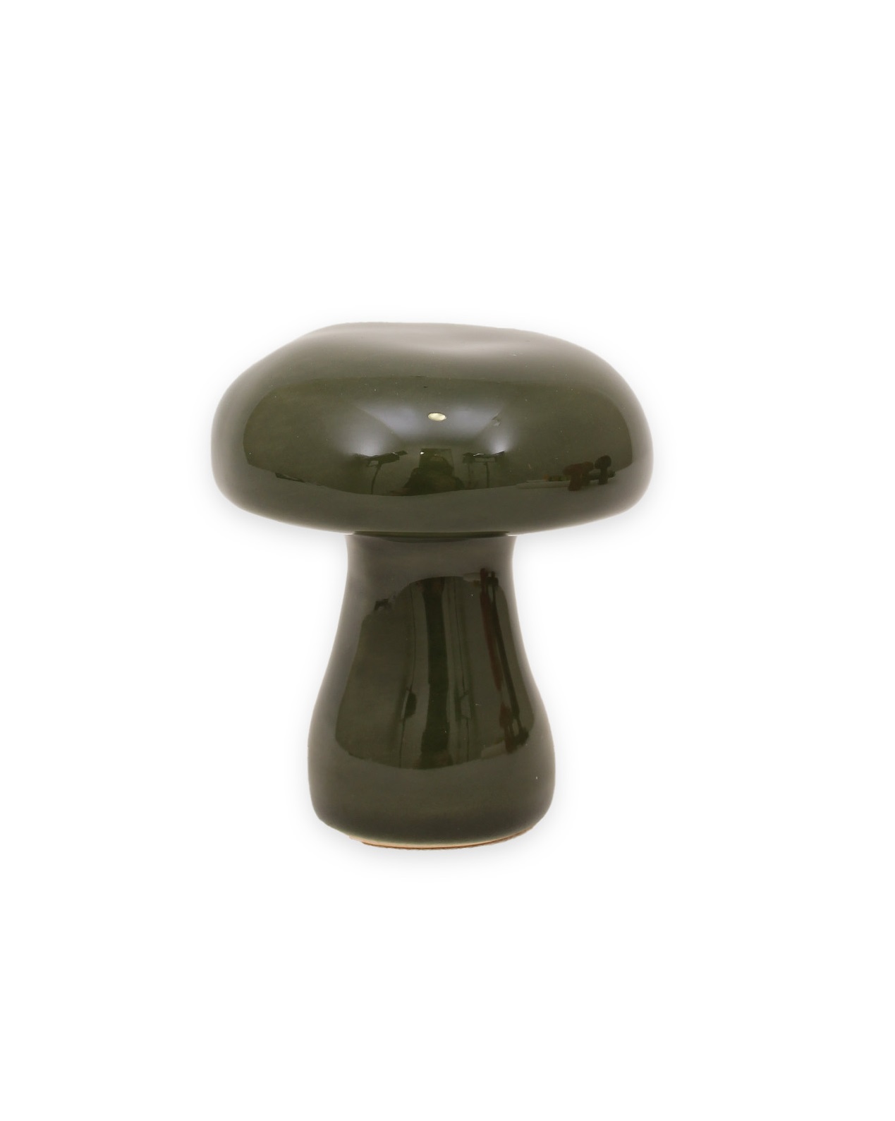 Svamp grön i keramik 7,2 cm - 4