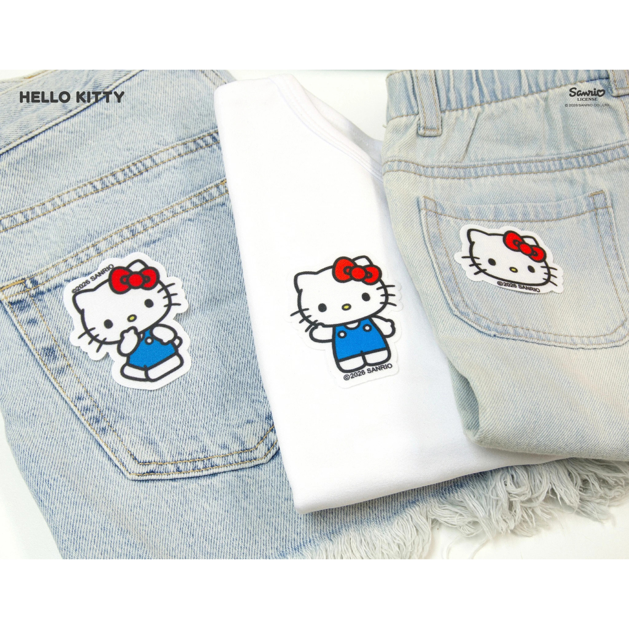 Hello Kitty Tygmärken - 7,5 cm - 5