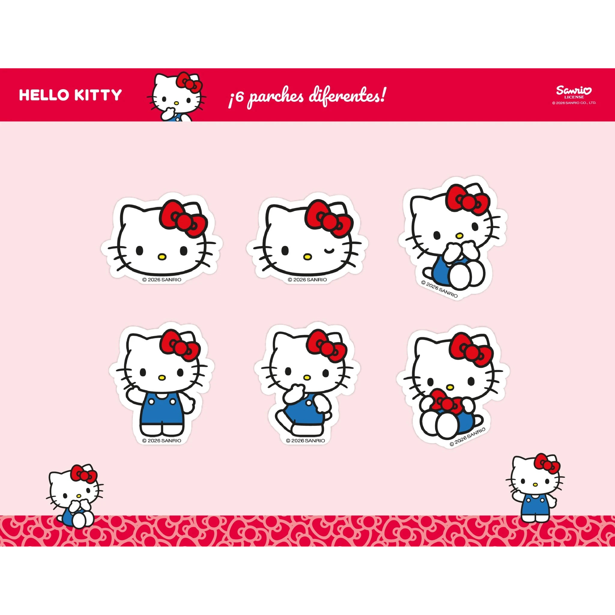 Hello Kitty Tygmärken - 7,5 cm - 7