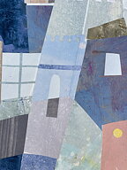 Collage "Paris" av Maria C Bernhardsson. Orginal utan ram. 70x50cm.