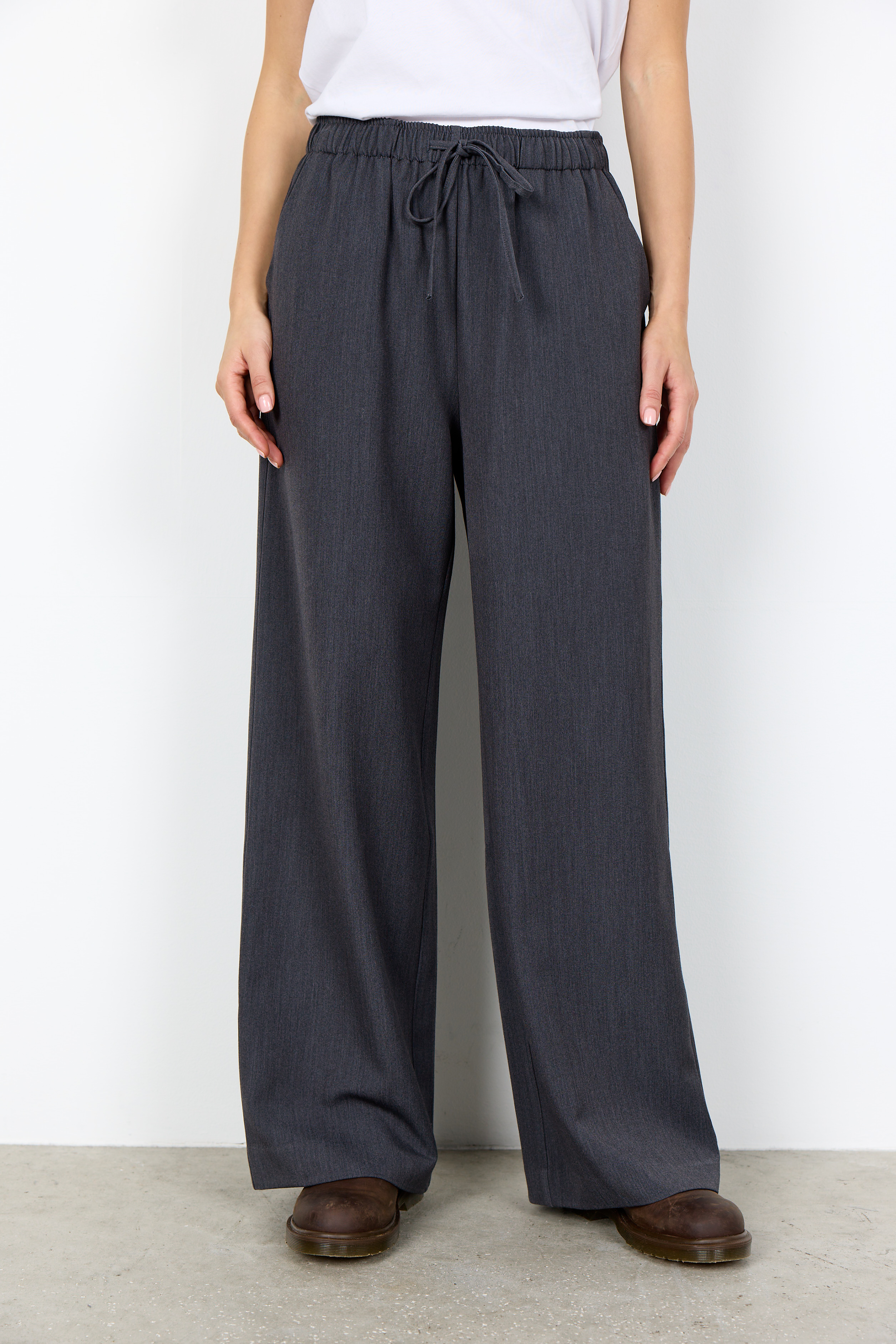SC-ANN 5-C Pants Mörkgrå Vid Byxa