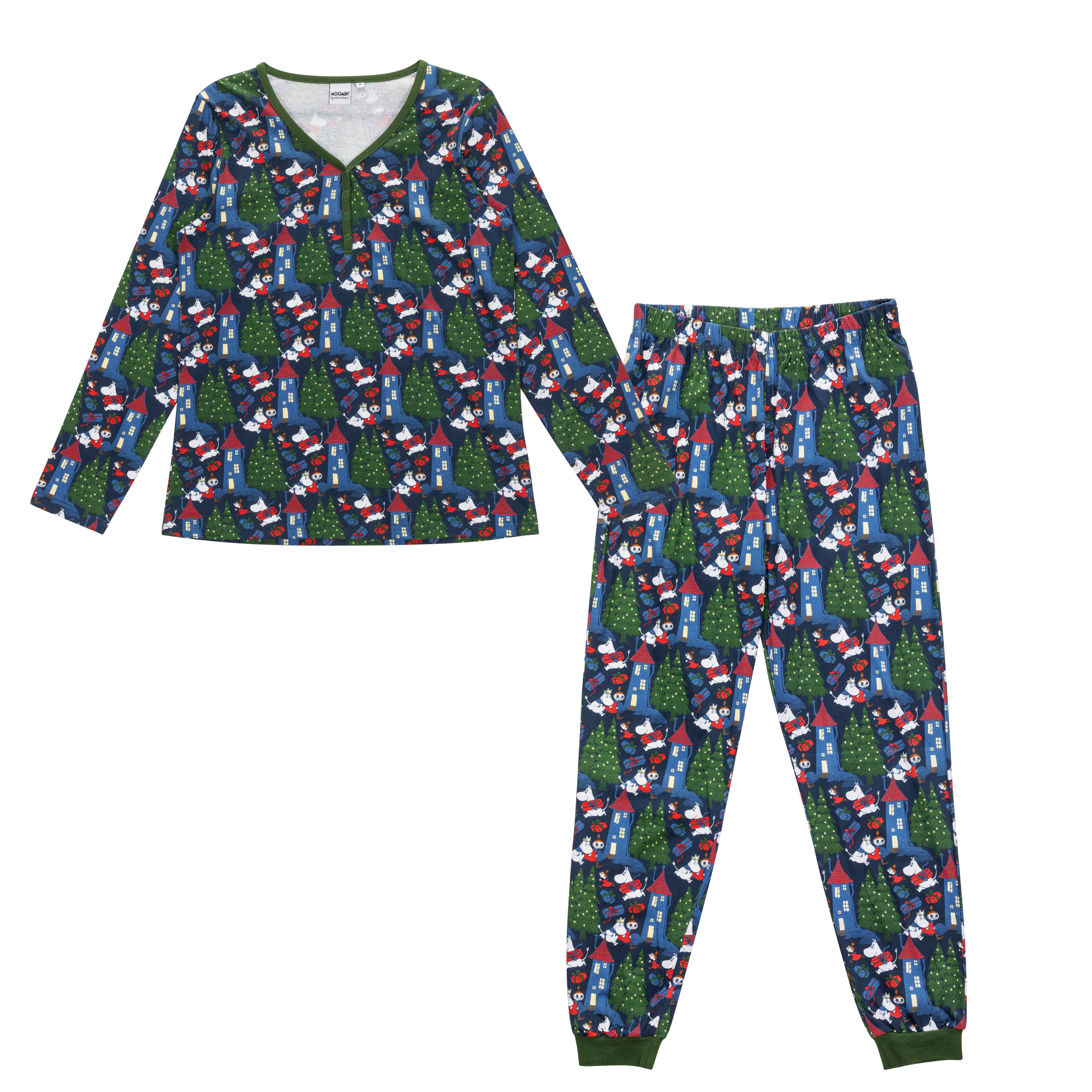 Pyjamas Mumin Rusch Dam - Mörkblå