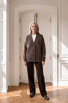 Danielle split cardigan - aterlier taktil