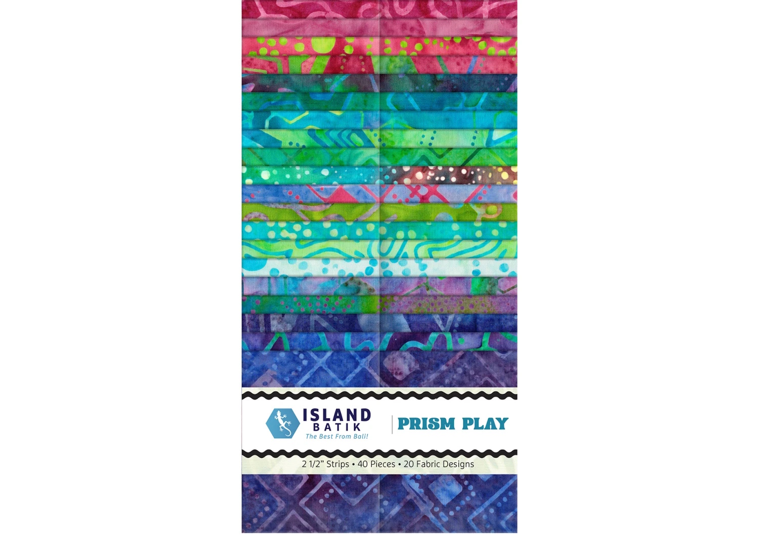 Jellyroll - "Prism Play" , 40st 2½" x 42 strips" - 2st remsor av varje tyg.