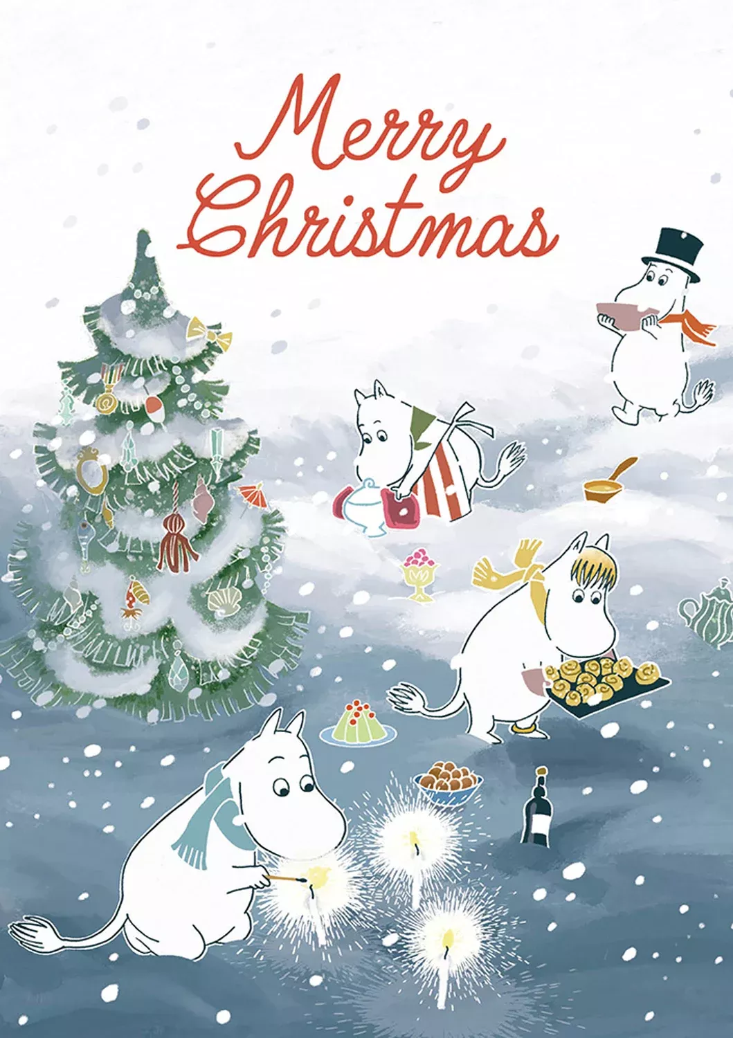 Moomin Merry Christmas Midwinter Festival Greeting Card