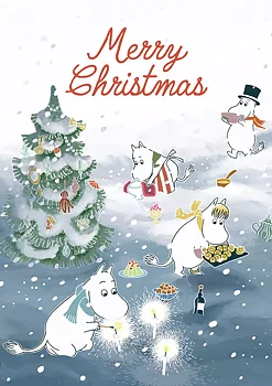 Moomin Merry Christmas Midwinter Festival Greeting Card