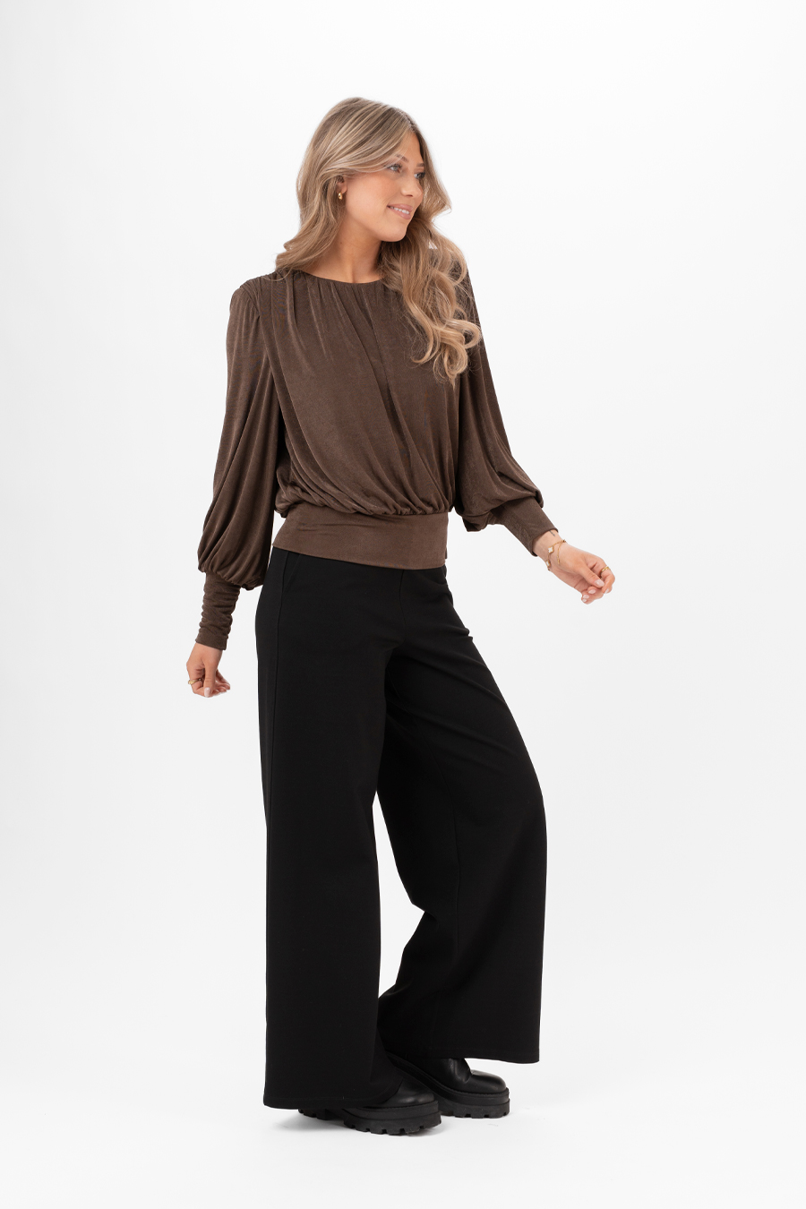 Capri Collection Ruth Top Espresso Brown - 2