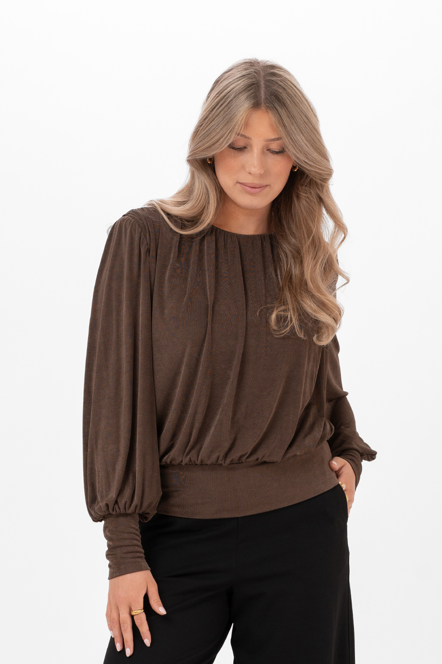 Capri Collection Ruth Top Espresso Brown - 4