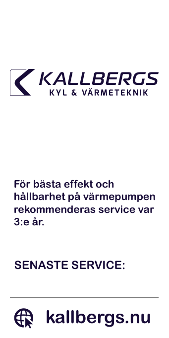 Servicelapp för värmepumpar 200stycken - 4
